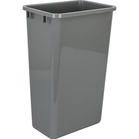 Hardware Resources Grey 50 Quart Plastic Waste Container CAN-50GRY